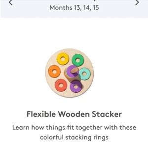 Lovevery Flexible wooden ring stacker